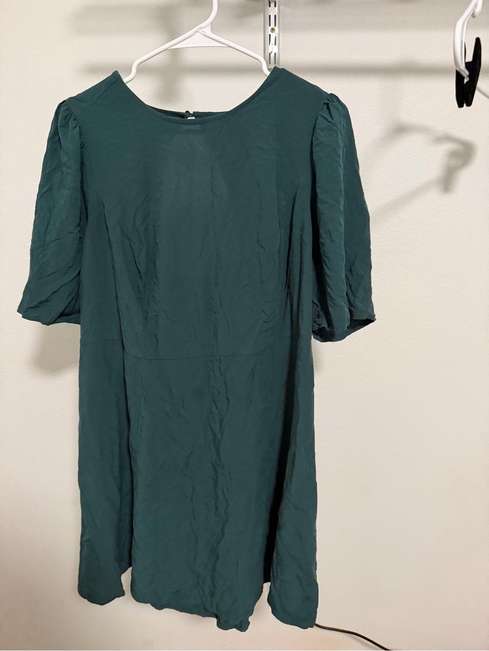 Old Navy Forest Green Short Sleeve Shift Dress